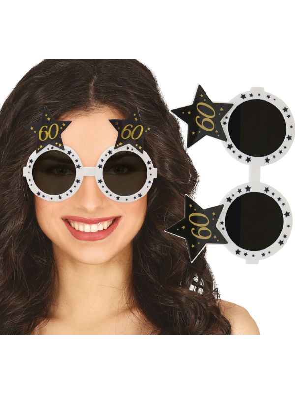 Feestelijke Witte Bril 60 Jaar