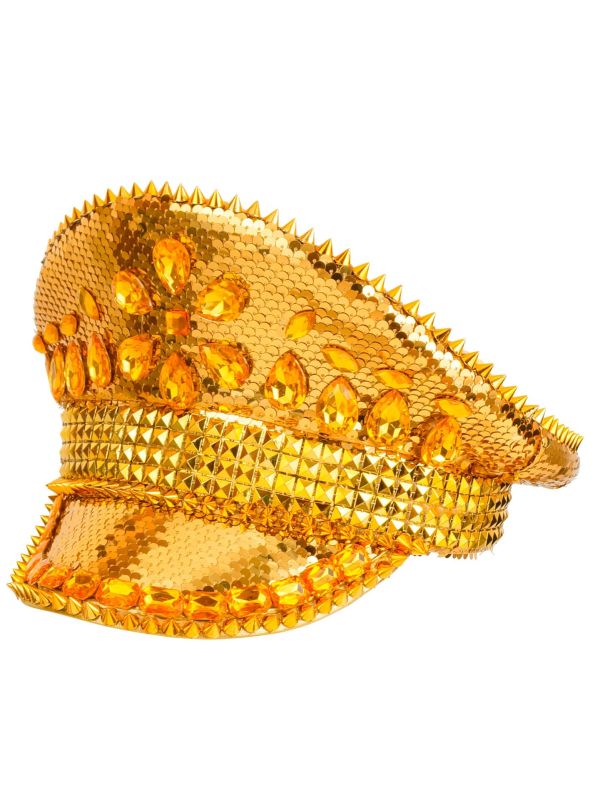 Festival Hoed Goud met Glitters Dames Heren