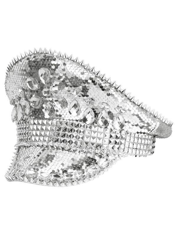 Festival Hoed Zilver met Steentjes Dames Heren