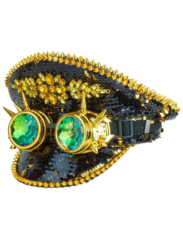 Festival Hoed Zwart met Bril Spijkers Dames Heren