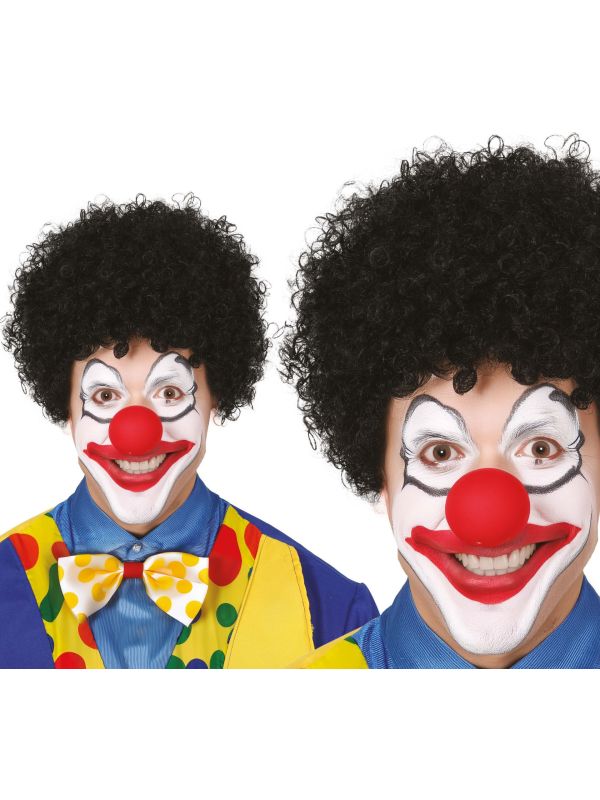 Flappie Zwarte Krullenpruik