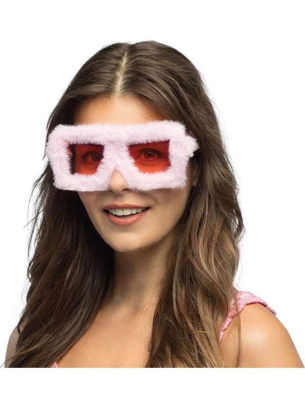 Fluffy Roze Feestbril