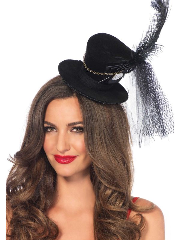 Fluwelen Hoedje met Veer