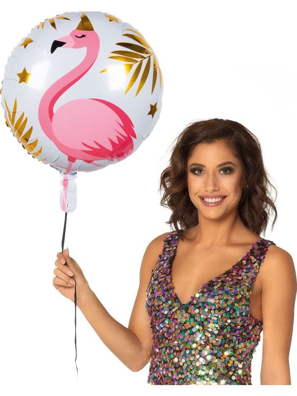 Folieballon Dubbelzijdig Flamingo
