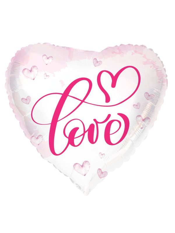 Folieballon Hartvormig Love