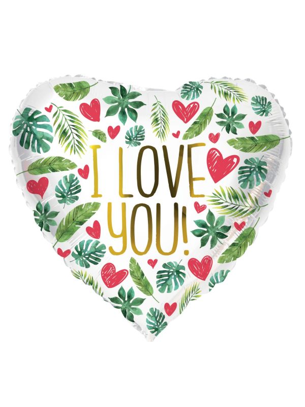 Folieballon Hartvormig Tropical