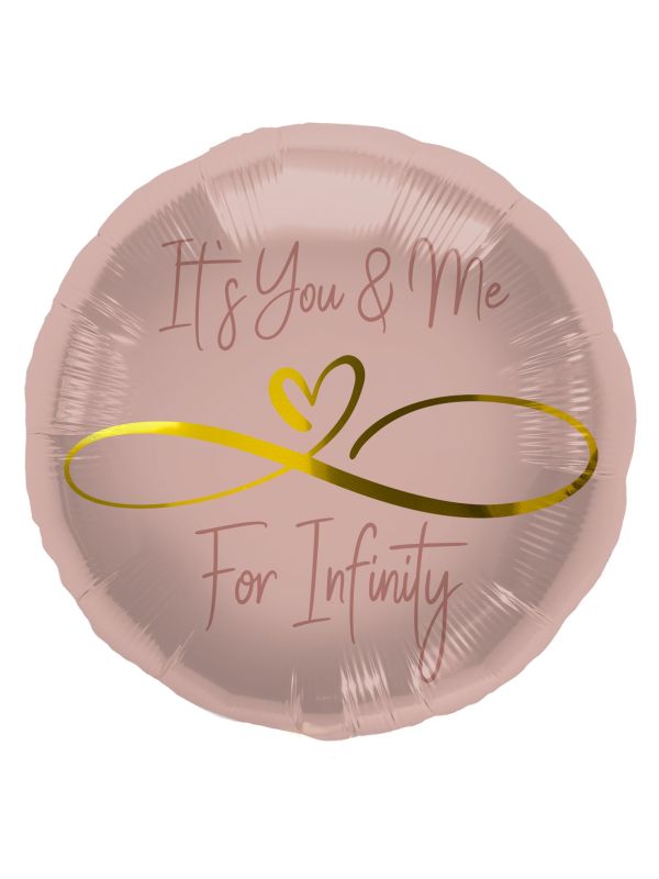 Folieballon Infinity Roze