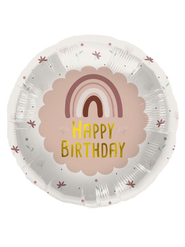 Folieballon Roze Regenboog Verjaardag