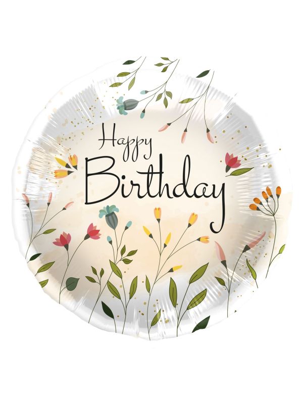 Folieballon Veldbloemen Verjaardag