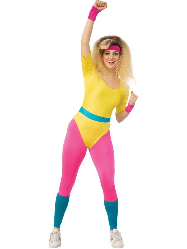 Fout Fitness Kostuum Dames Retro 80s