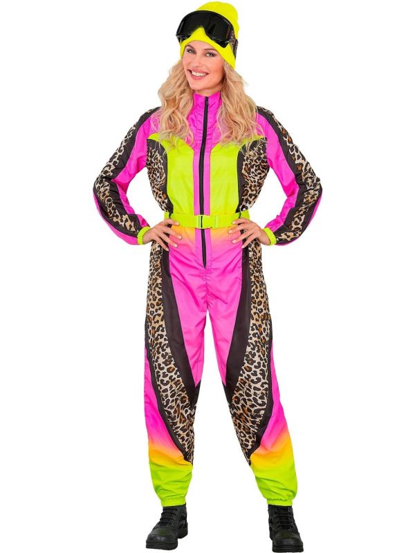 Fout Skipak Neon Roze Luipaard Dames