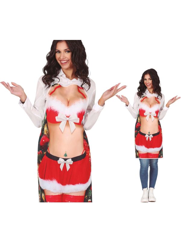 Foute Kerst Schort Sexy Miss Claus