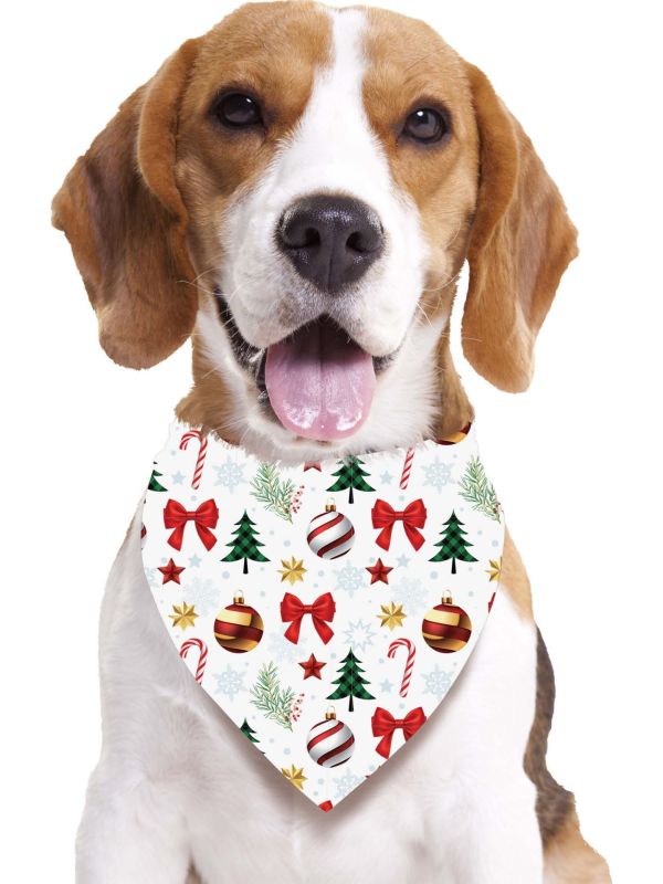 Foute Kerst Sjaal voor Honden Wit