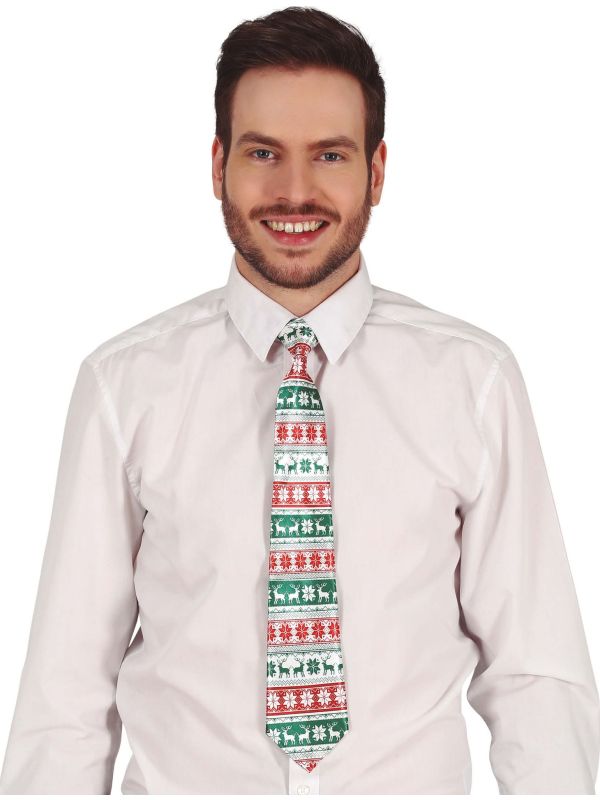 Foute Kerst Stropdas Kerstfiguren