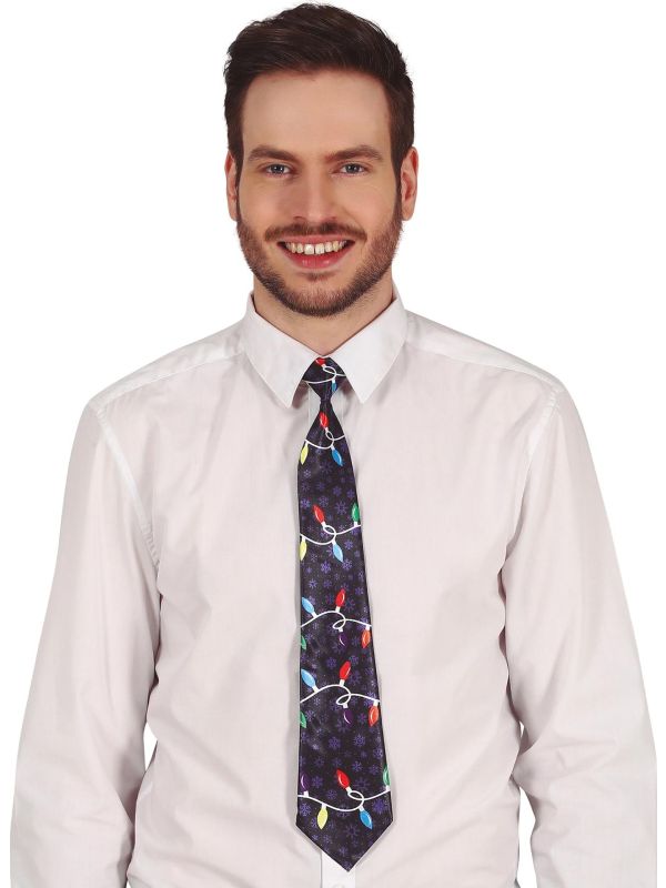 Foute Kerst Stropdas Kerstlampjes