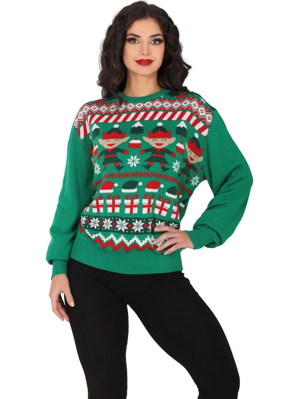 Foute Kerst Trui Dames Elfjes