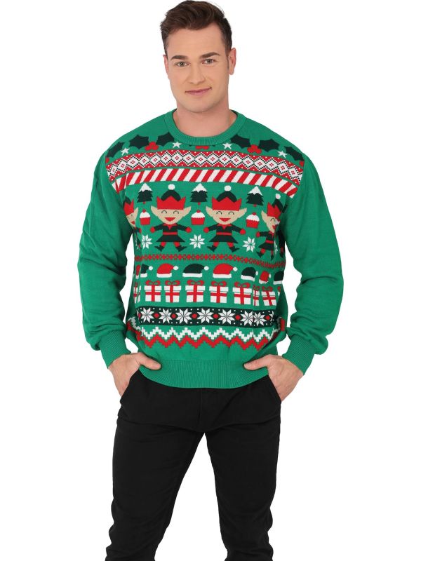 Foute Kerst Trui Heren Elfjes