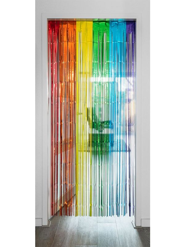 Franjegordijn Regenboog 200cm