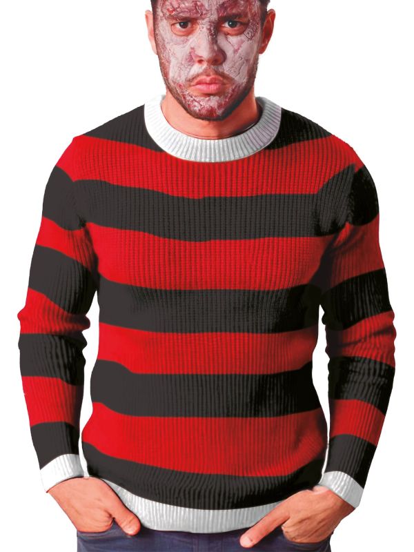Freddy Krueger Trui Gestreept Heren