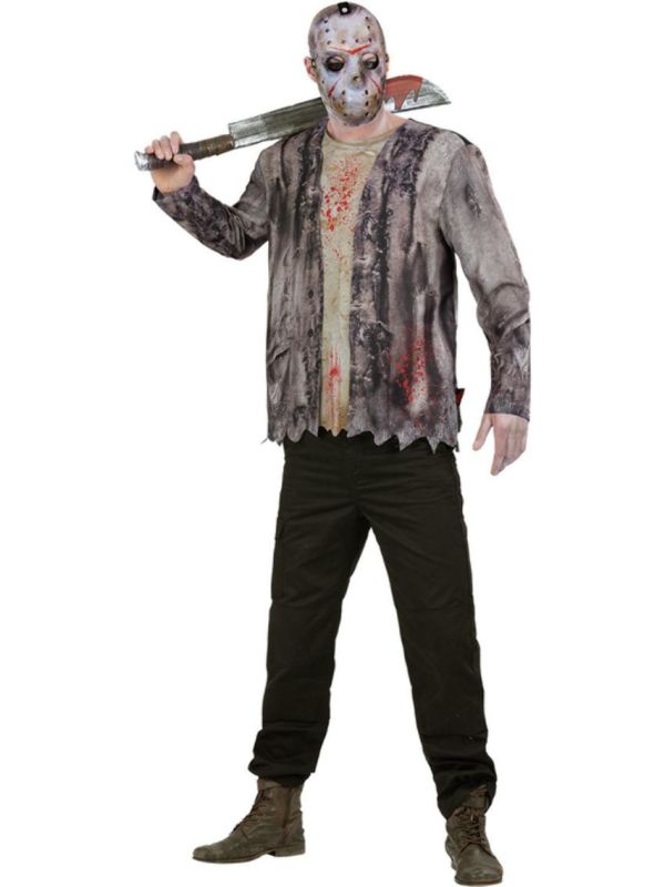 Friday The 13Th Jason Voorhees Kostuum Heren Zwart