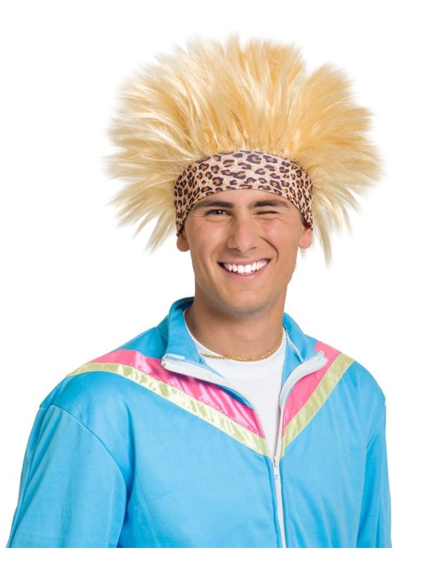 Funky 80's Pruik Blond
