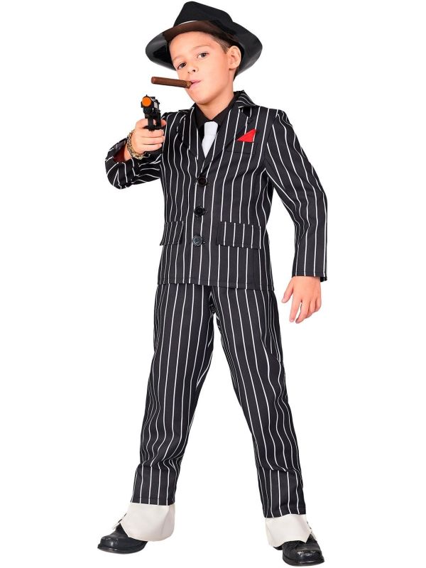 Gangster Kostuum Carnaval Zwart Jongens