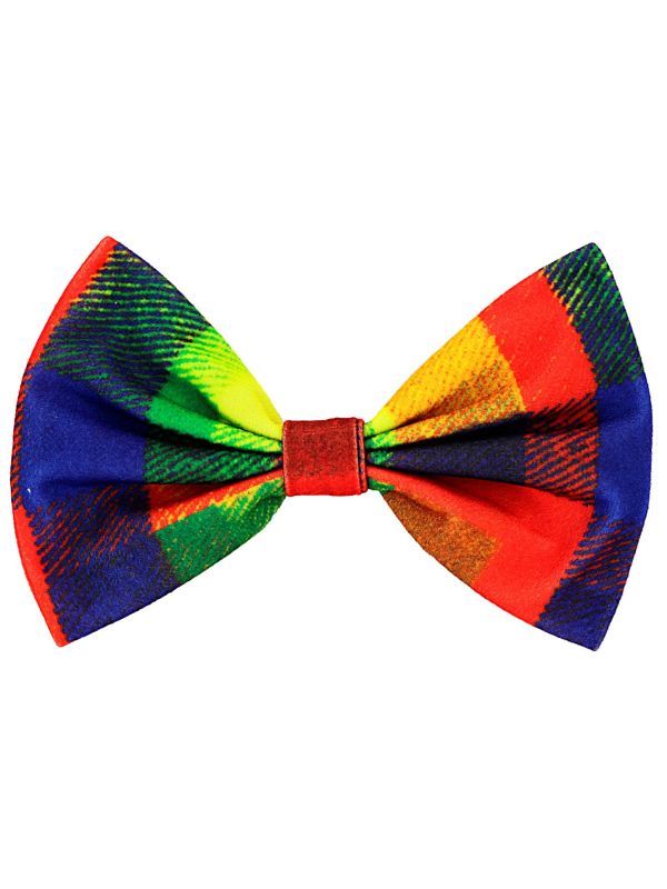 Geblokte Clown Vlinderstrik