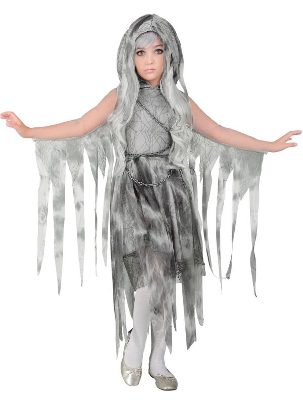 Geest Kostuum Meisjes Grijs