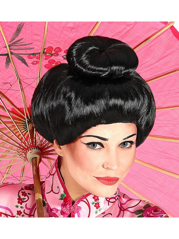 Geisha Pruik Zwart