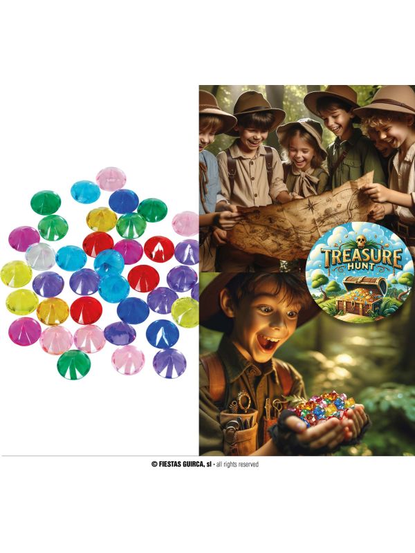 Gekleurde Edelstenen Schat 50 St.