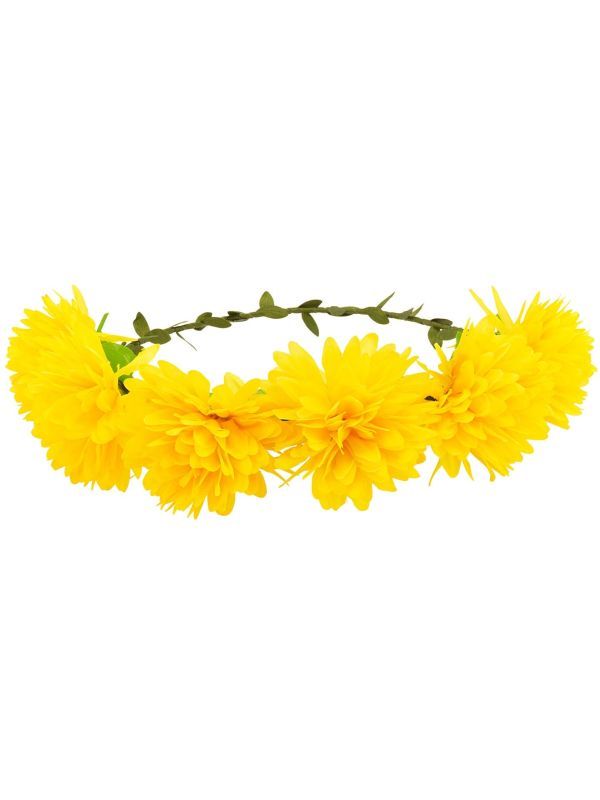 Gele Bloemen Haarband