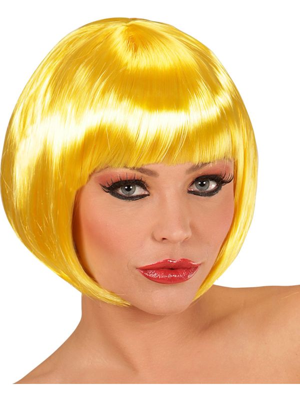 Gele Boblijn Pruik