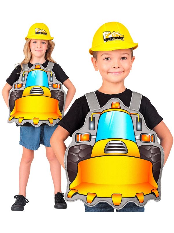 Gele Bouwvakker Verkleedset Kinderen 110-116 cm