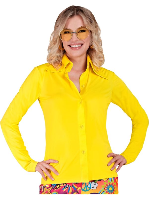 Gele Dames Blouse Carnaval