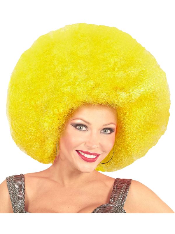 Gele Maxi Afro Pruik