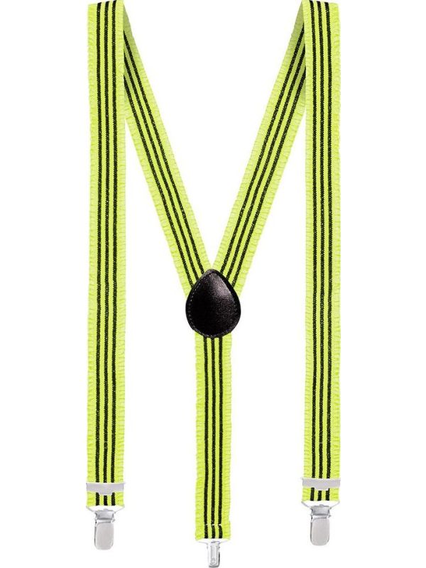 Gele Neon Bretels Volwassenen