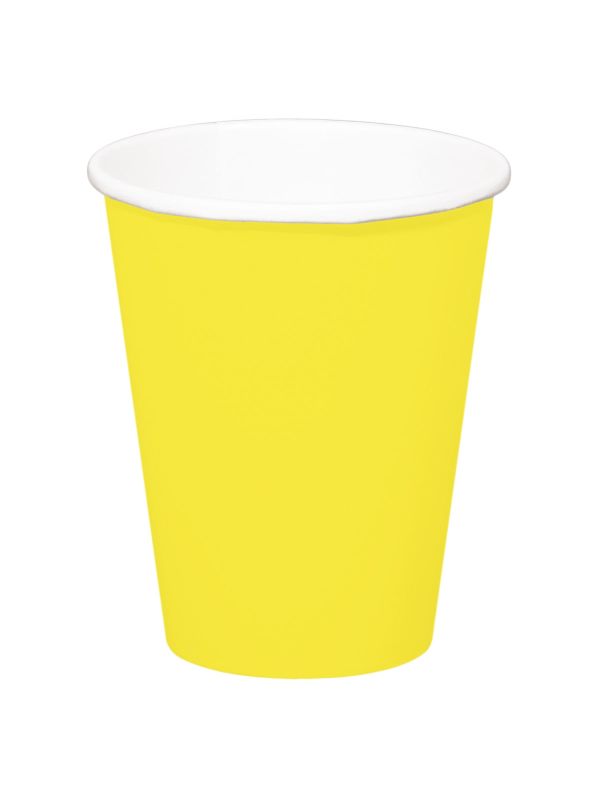 Gele Party Wegwerp Bekers