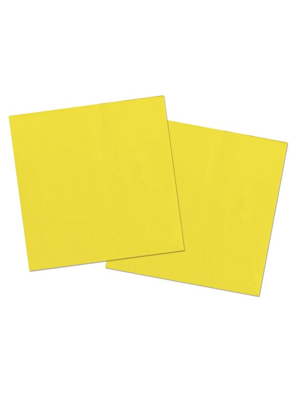 Gele Servetten 20 Stuks