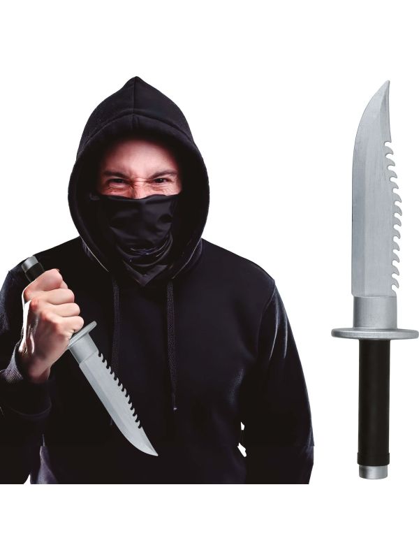 Geribbeld Mes Ninja 40cm