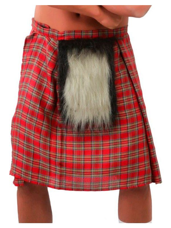 Geruite Rode Schotse Kilt
