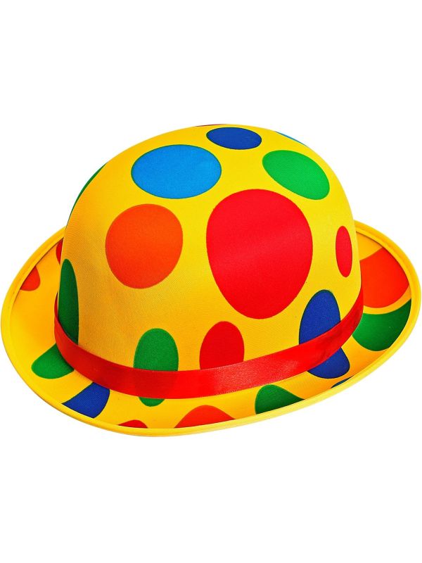 Gestipte Clownshoed Geel