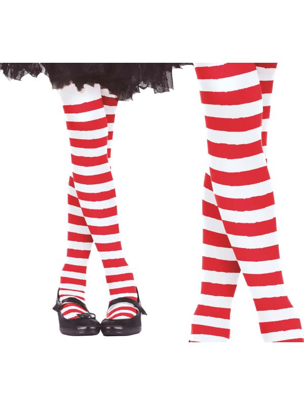 Gestreepte Maillot Rood Wit Kind