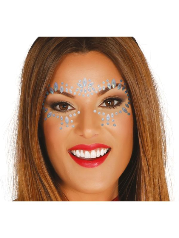 Gezichtsjuwelen Glow In The Dark Zilver