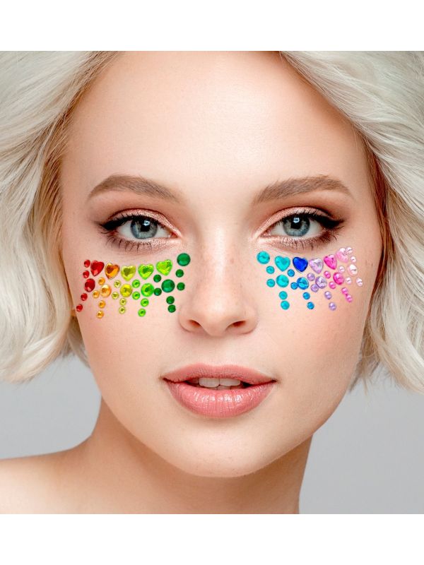 Gezichtsjuwelen Regenboog
