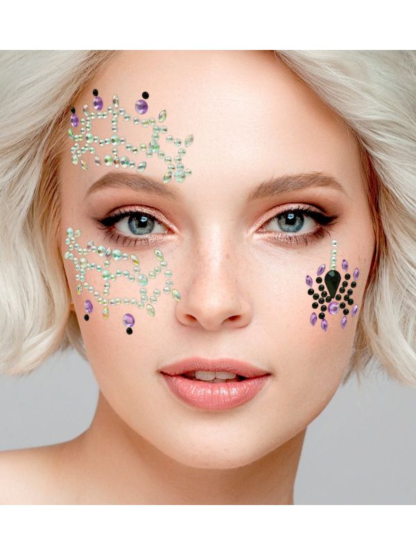 Gezichtsjuwelen Spinnenweb