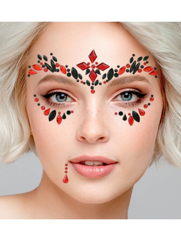 Gezichtsjuwelen Vampier Dame