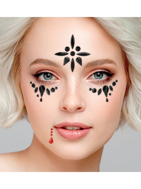 Gezichtsjuwelen Vampier Stijl