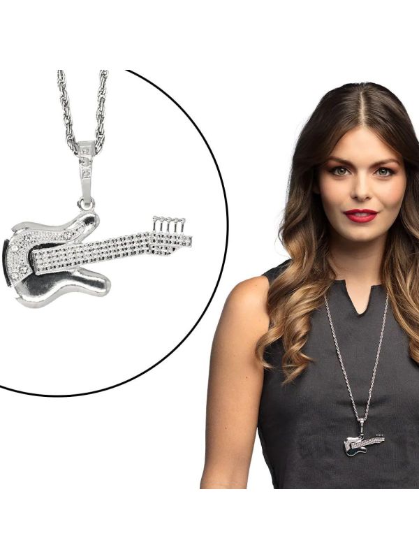Gitaar Ketting Zilver