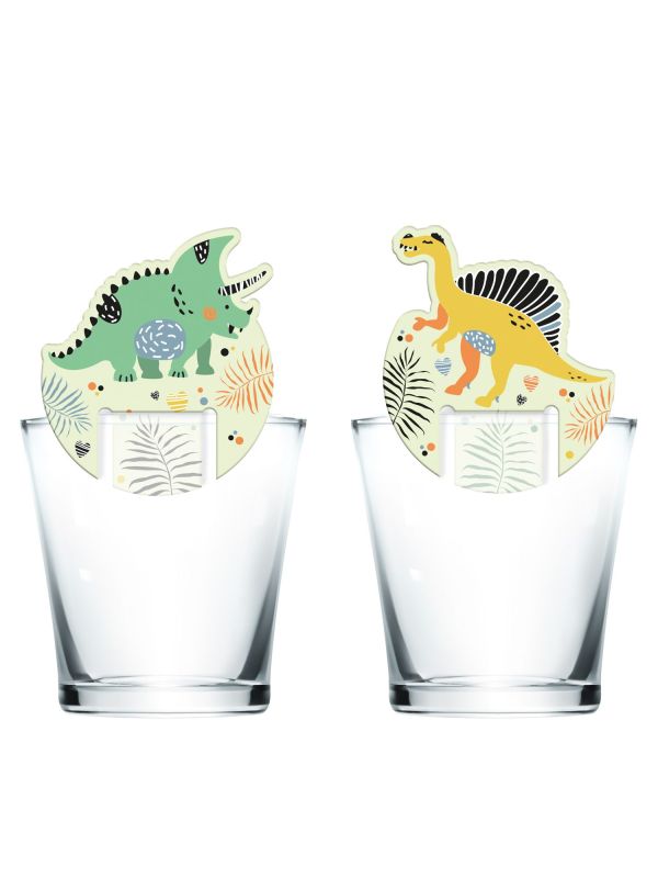 Glasmarkers Dino Roars 6 Stuks