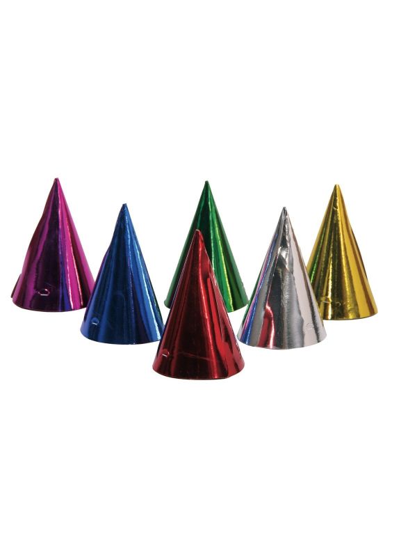 Glinsterende Feesthoedjes 6 Stuks